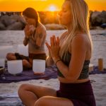 sunset yoga photography